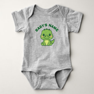 Body personnalisé mignon d'alligator pour bébé