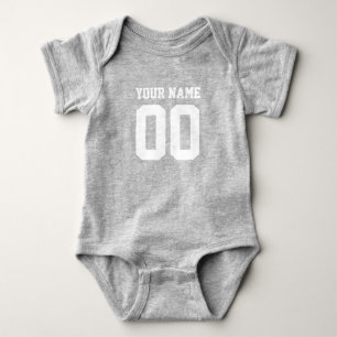 Body personnalisé numéro nom bébé maillot de footb