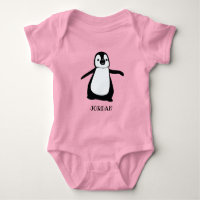 Personnalisé Pink, illustration de pingouin mignon