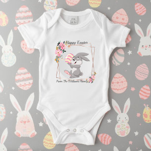 Body personnalisé pour bébé avec lapin de Pâques g