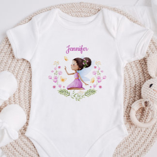 Body personnalisé pour bébé fille avec une fée