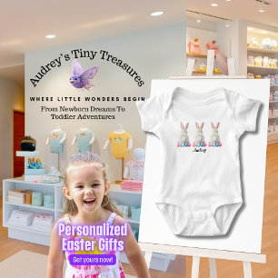Body personnalisé pour bébé pour Pâques