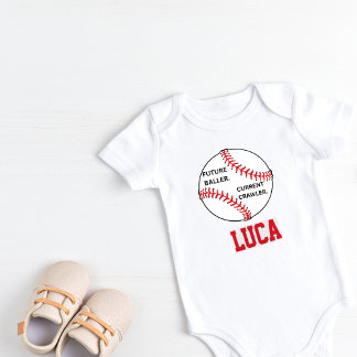 Body personnalisé pour bébé sur le thème du baseba