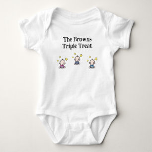 Body Personnalisé pour les triplés, idée cadeau pour tr