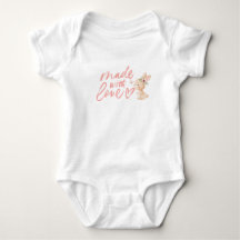 Body personnalisé pour nouveau-né fille Lapin mign