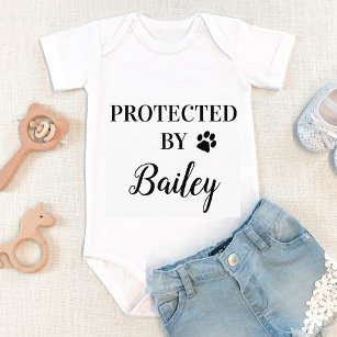 Body Personnalisé Protégé Par Le Bodysuit Chien Baby