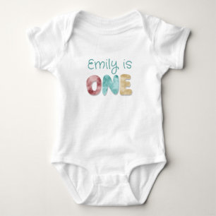 Body Personnalisé UN premier bébé anniversaire