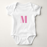 Personnaliser monogramme rose initial blanc