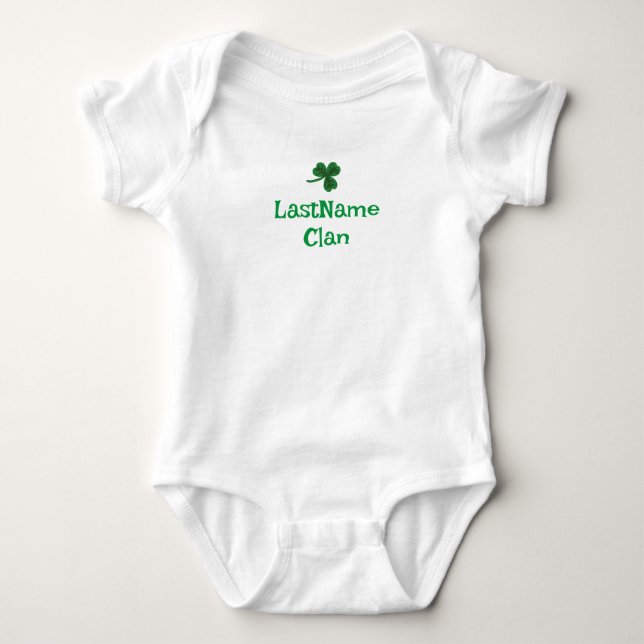 Body Personnalisez Votre Shamrock De Clan Bébé / Toddle (Devant)