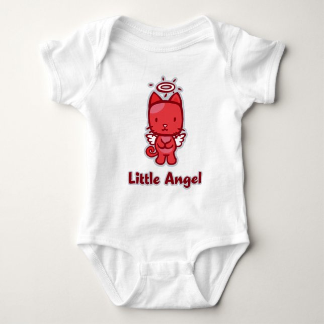 Body "Petit Ange...Petit Diable" Infant Creeper (Devant)