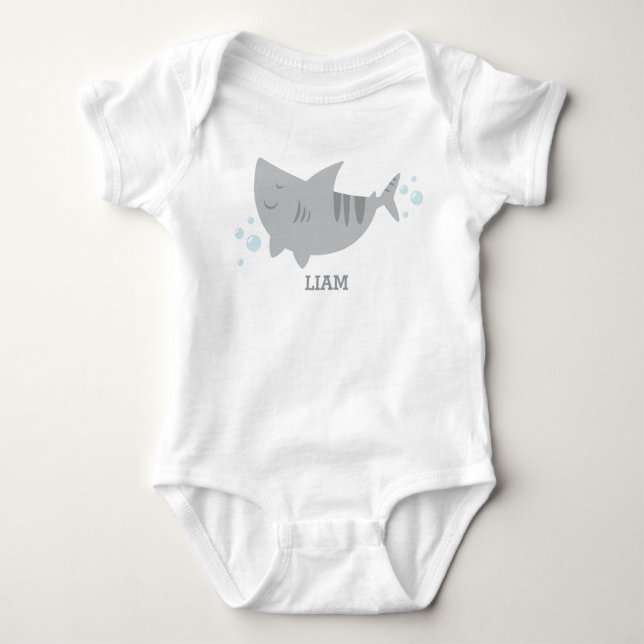 Body Petit bébé requin tigre Onsie T-Shirt (Devant)