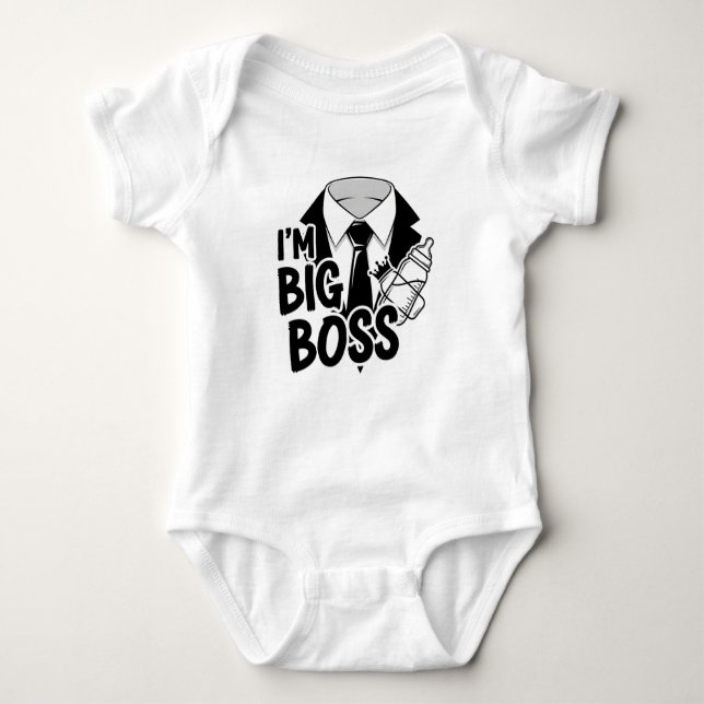 Body Petit Boss Bodysuit bébé (Devant)