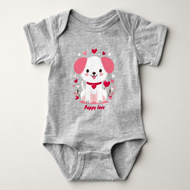 Body Petit chiot de la Saint-Valentin (Devant)