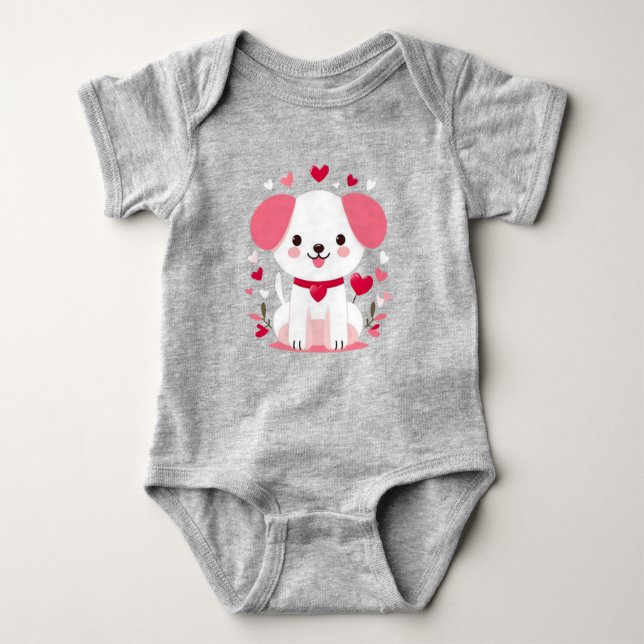 Body Petit chiot de la Saint-Valentin (Devant)