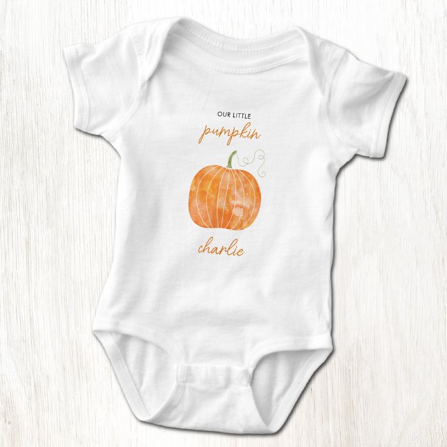 Body Petit Citrouille Automne Chute Personnalisé (Little pumpkin personalized name onesir)