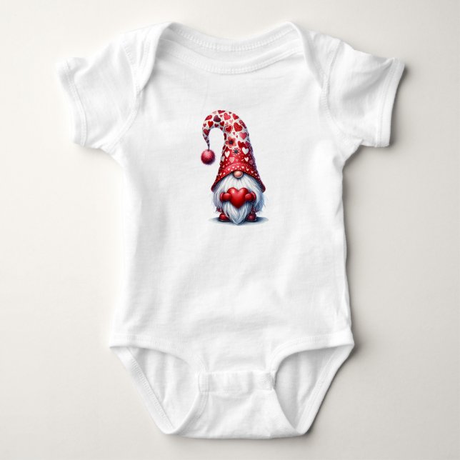 Body Petit cœur de gnome de la Saint-Valentin (Devant)