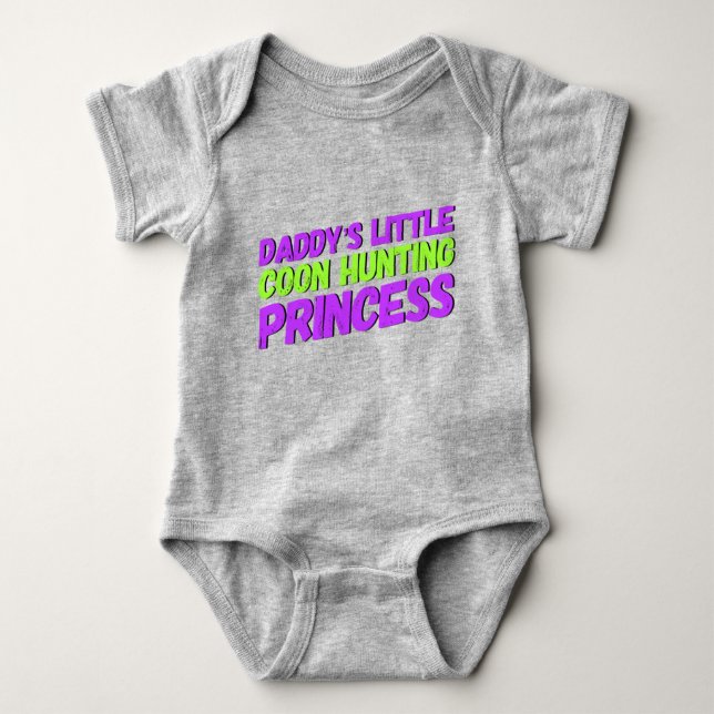 Body Petit Coon Chasse à papa Princesse Baby Bodysuit (Devant)