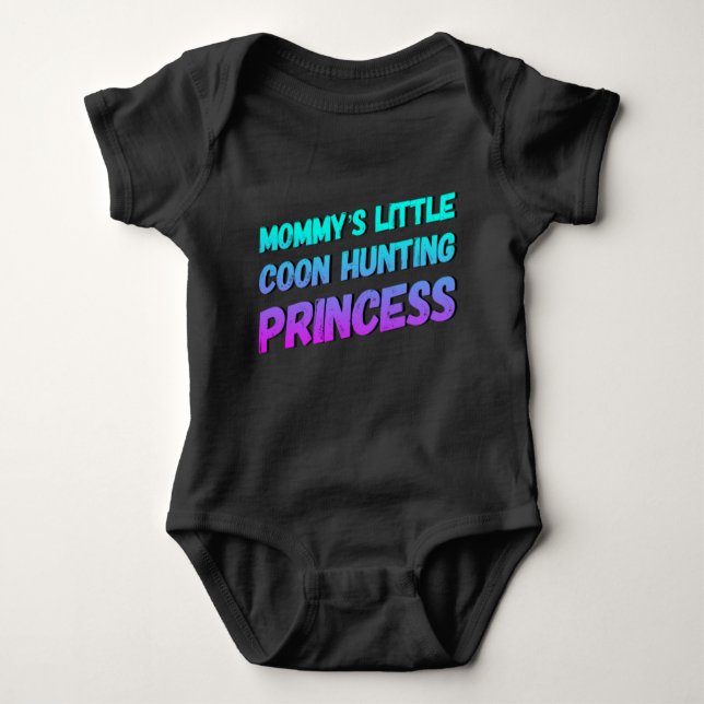 Body Petit Coon de maman Chasse Princesse Baby Bodysuit (Devant)