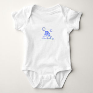 Body "Petit Copain" avec Tracteur Bleu et Soleil