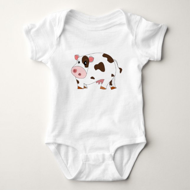 Body Petit Costume bébé de vache cadeau - Peinture (Devant)