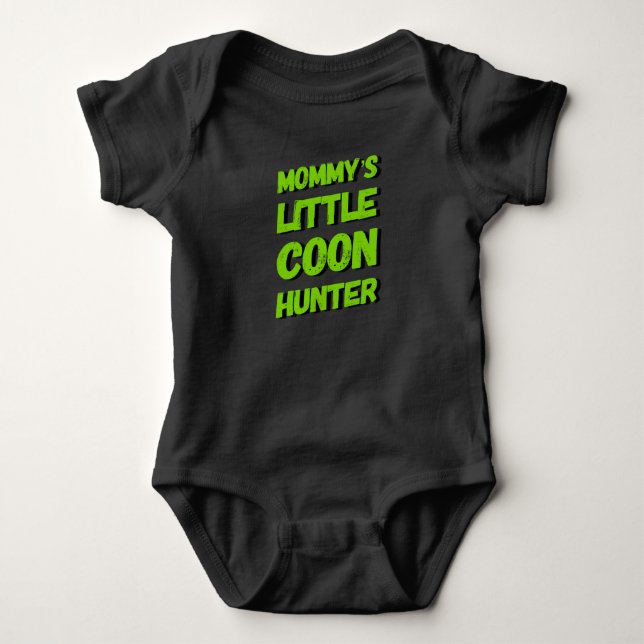 Body Petit costume de bébé Chasseur de linge de maman (Devant)
