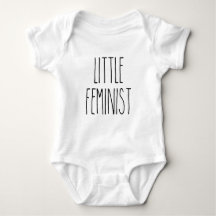 Petit costume de bébé féministe