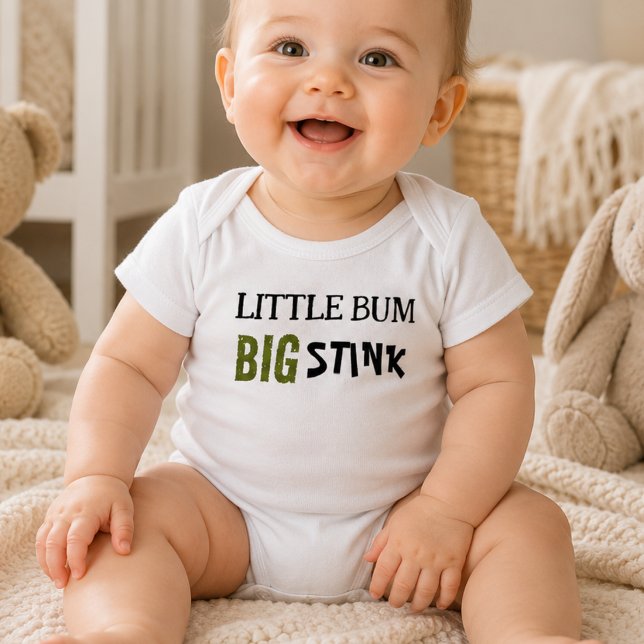Body Petit Cul Gros Pétard Bébé Drôle Citation  (Créateur téléchargé)