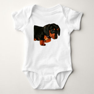Body Petit Dachshund Design Bodysuit pour bébé