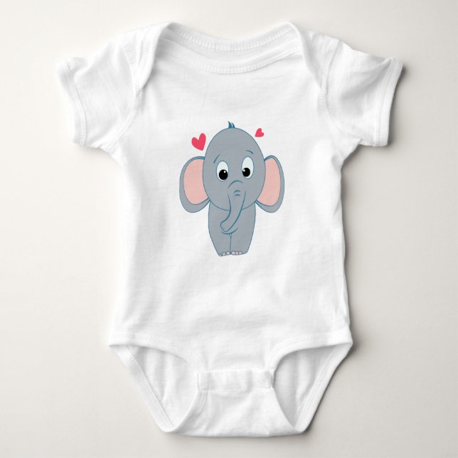 Body Petit éléphant mignon (Devant)