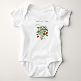 Body Petit et doux bébé en une pièce fraise sauvage