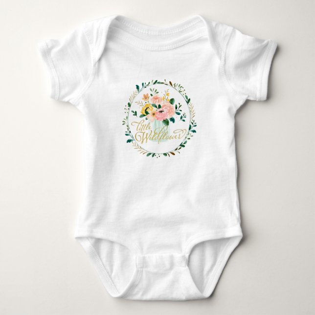 Body Petit Fleur sauvage Baby Bodysuit (Devant)