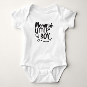 Body Petit garçon de maman noire et blanche Nouveau Fil