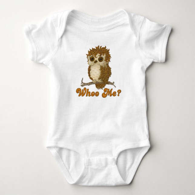 Body Petit hibou Whoo de l'automne (Devant)