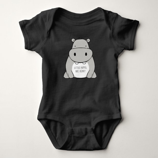 Body Petit hippo, grand coeur. (Devant)