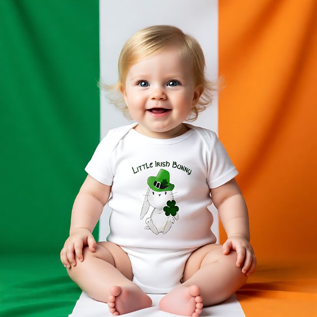 Body Petit Lapin Irlandais (Little Irish Bunny Baby Bodysuit)