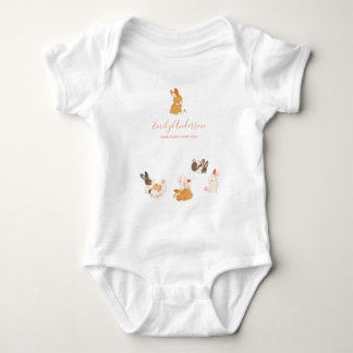 Body Petit lapin Lapin Anniversaire Baby shower Invitat