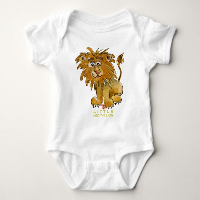 Body Petit Lion le lion pour des nourrissons (Devant)