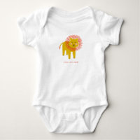Petit Lions mignon Bodysuit bébé avec texte person