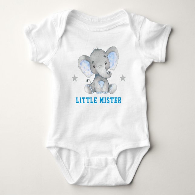 Body Petit Mister Gentleman Blue Boy Elephant (Devant)