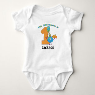Body Petit Monster Enfants 1er anniversaire Personnalis