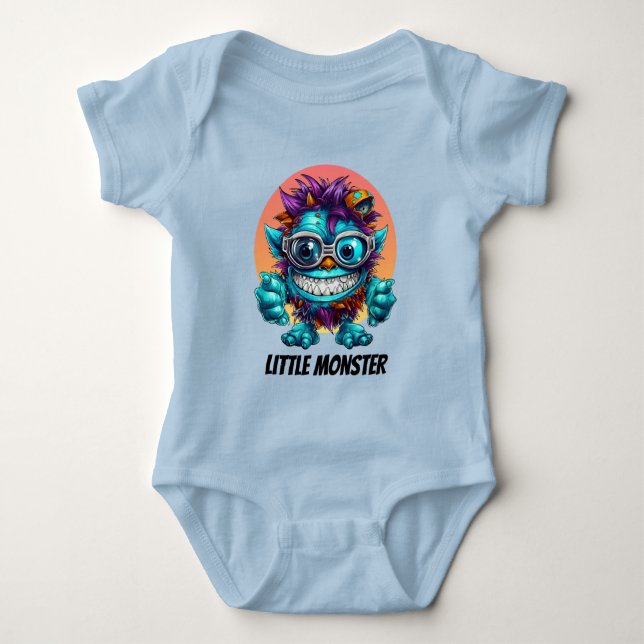 Body Petit monstre cool garçons personnalisable (Devant)