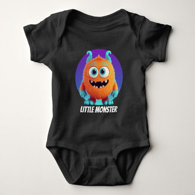 Body Petit monstre cool garçons personnalisable (Devant)
