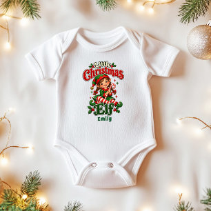 Body Petit nom de bébé fille lutin de Noël