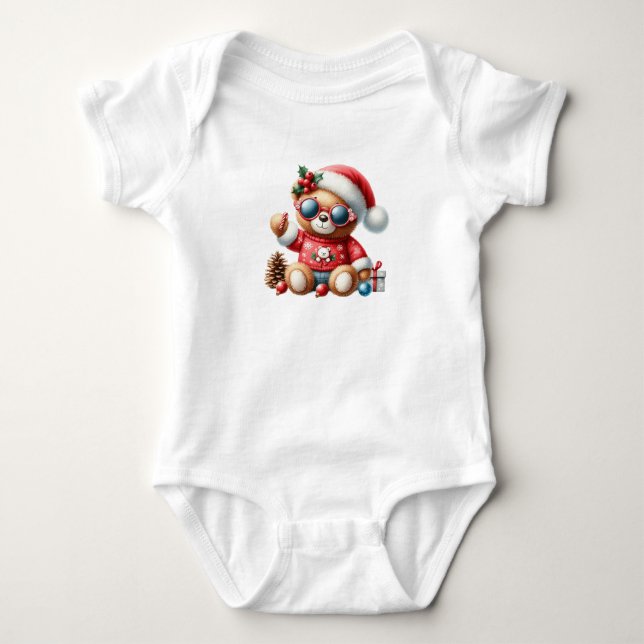 Body Petit ours de Père Noël (Devant)