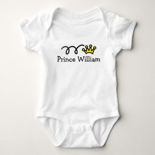Body Petit prince bébé tenue avec nom personnalisé