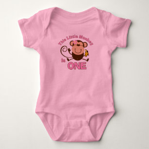Body Petit singe 1er oiseau fille bébé Creeper