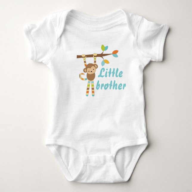 Body Petit singe garçon bébé tee - shirt (Devant)