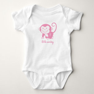 Body petit singe rose
