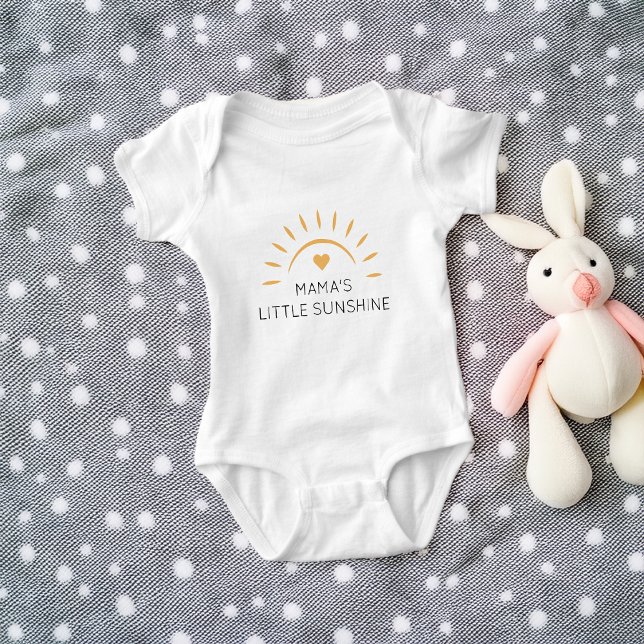 Body Petit Soleil Personnalisé (Cute Little Sunshine Personalized Baby Bodysuit)