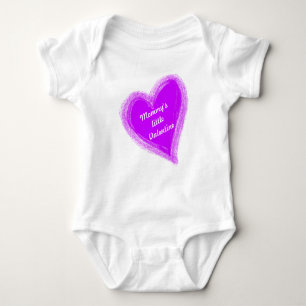 Body Petit Valentine Purple Heart de la maman